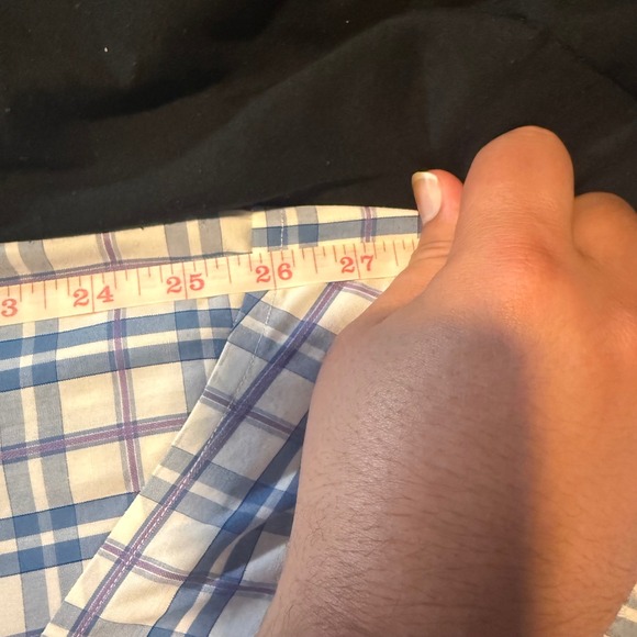 Banana Republic Non-Iron Slim Fit Mens Large Plaid Dress Shirt Cotton - Picture 9 of 9